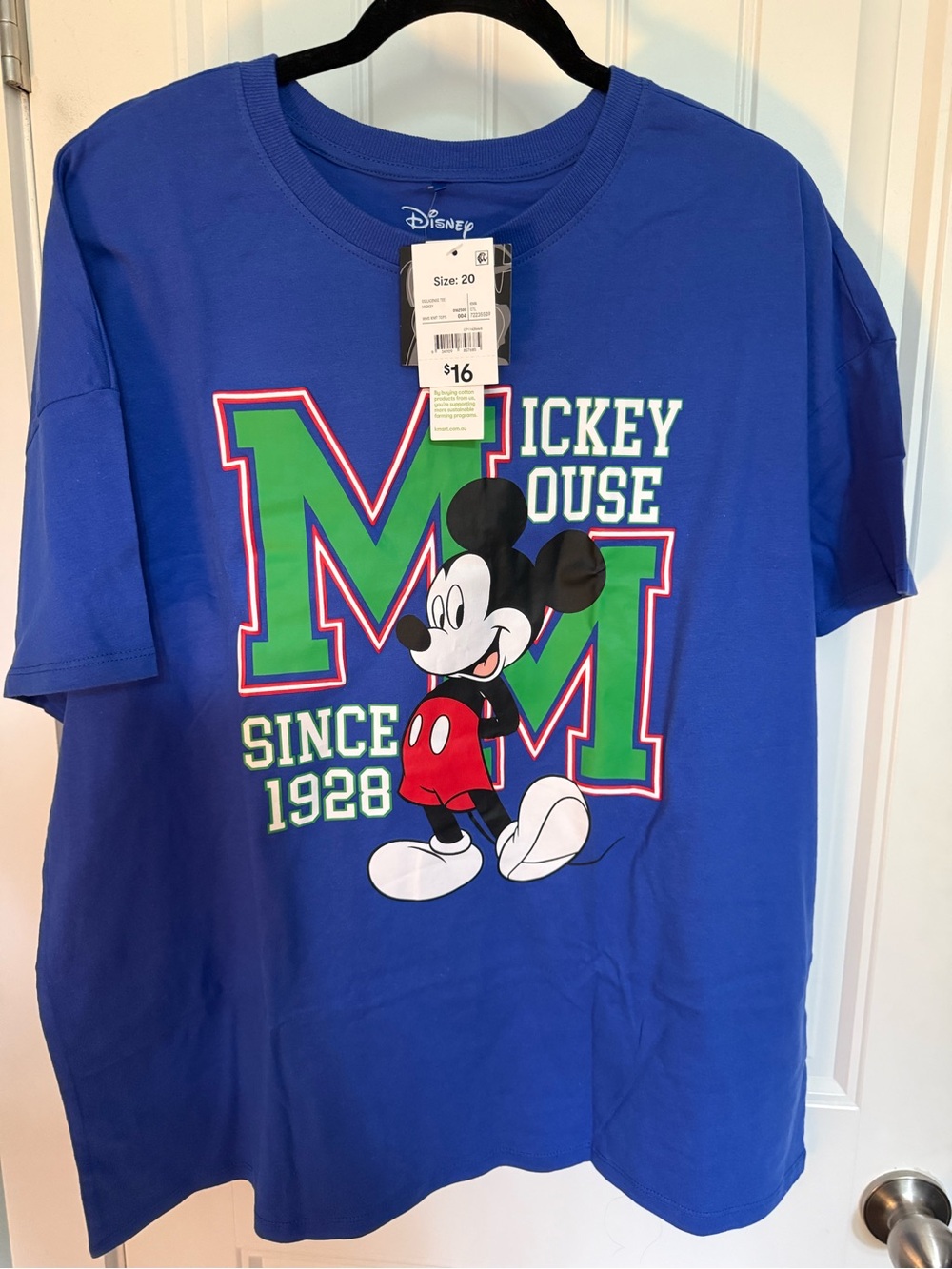 Disney Women’s Mickey Mouse Blue Graphic Tee